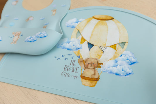 Sage - Silicone Bib and Mat combo