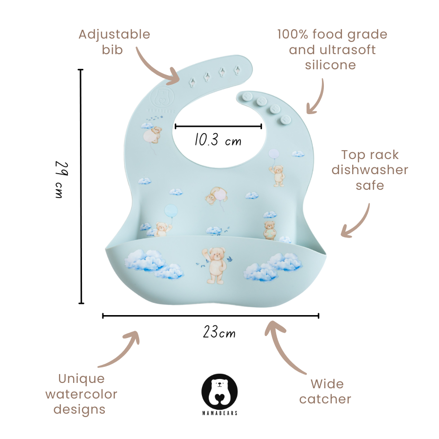 Sage - Silicone Bib and Mat combo