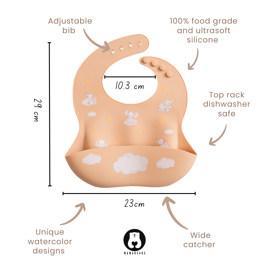 Blush Pink - Silicone Bib and Mat combo
