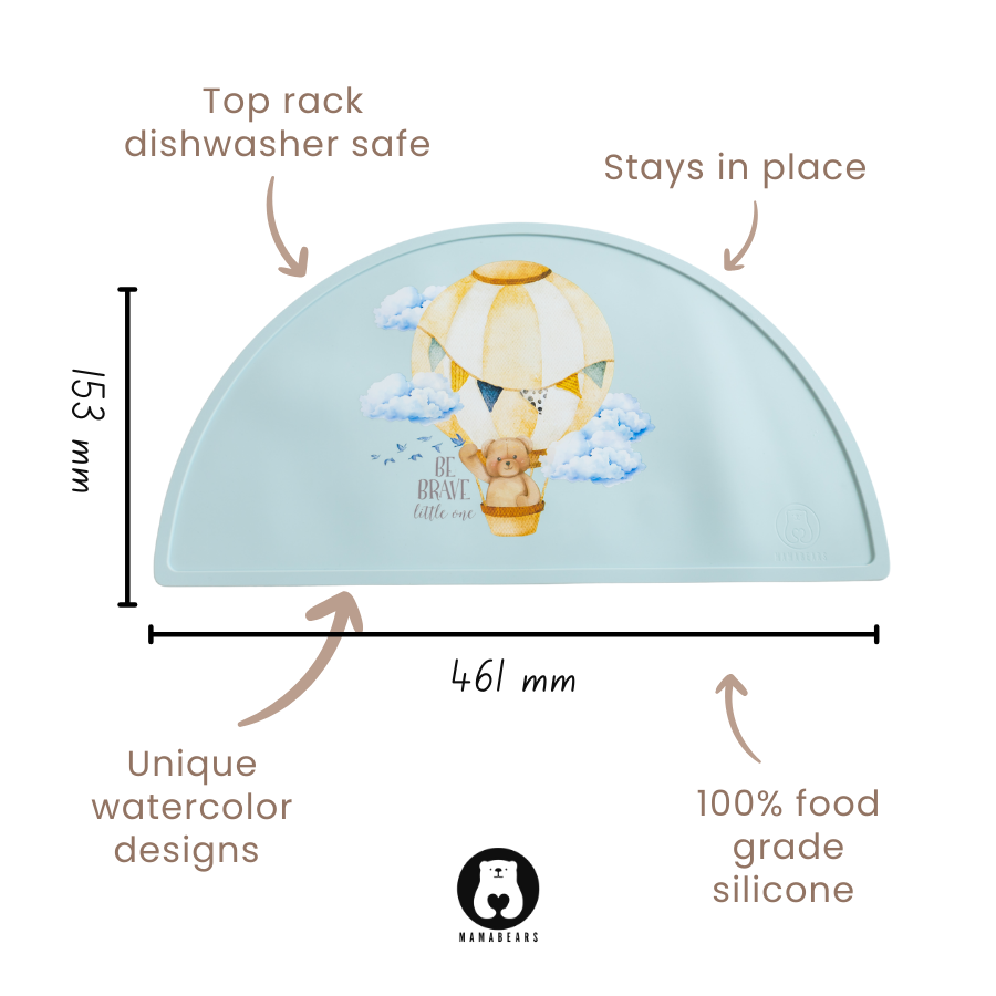 Sage - Silicone Bib and Mat combo